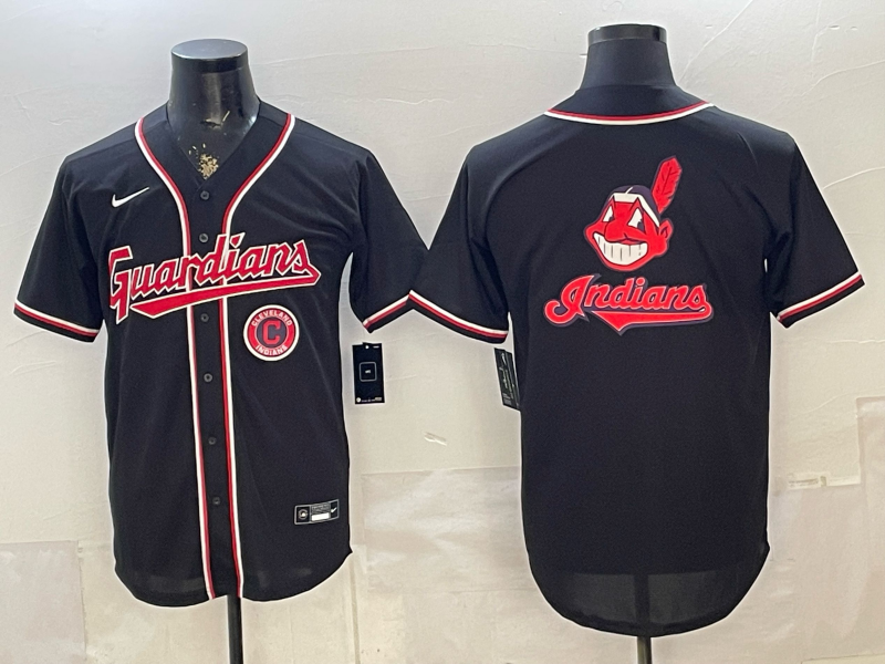 Men 2026 Cleveland Indians blank black Nike MLB Jersey 0621002